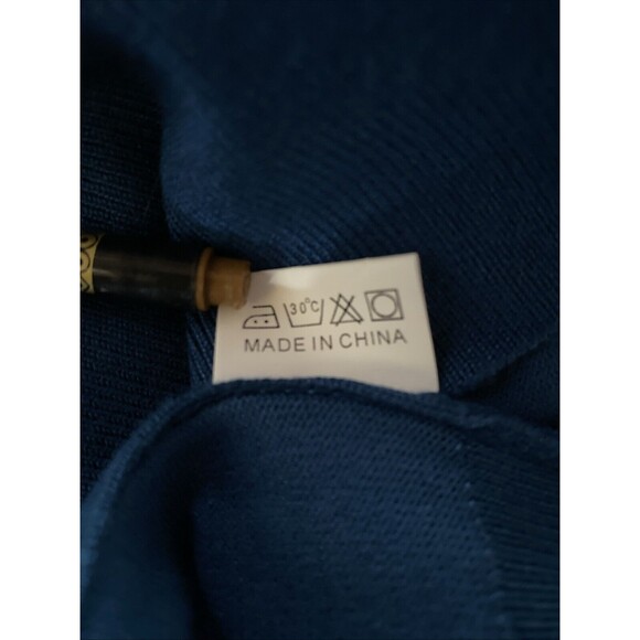 Huuloo Women's Sz M Dark Teal Button Down Cardigan Sweater - Picture 9 of 10